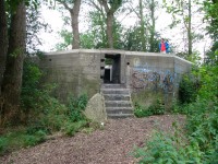 Batterie Vrijburg (3) - 1. Geschützbunker, vom Zentrum aus ausgesehen